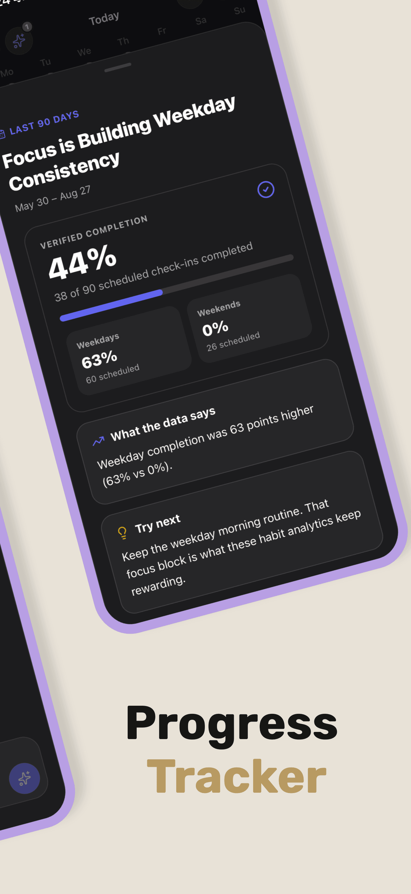 Habit insights and daily progress patterns